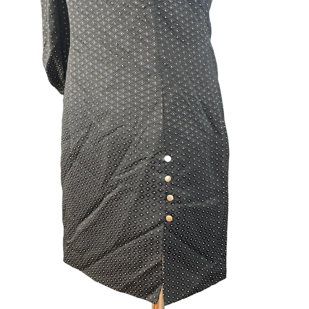H:ours Elsa Dress in Black & White Small New Womens One Shoulder Cocktail - Picture 6 of 12